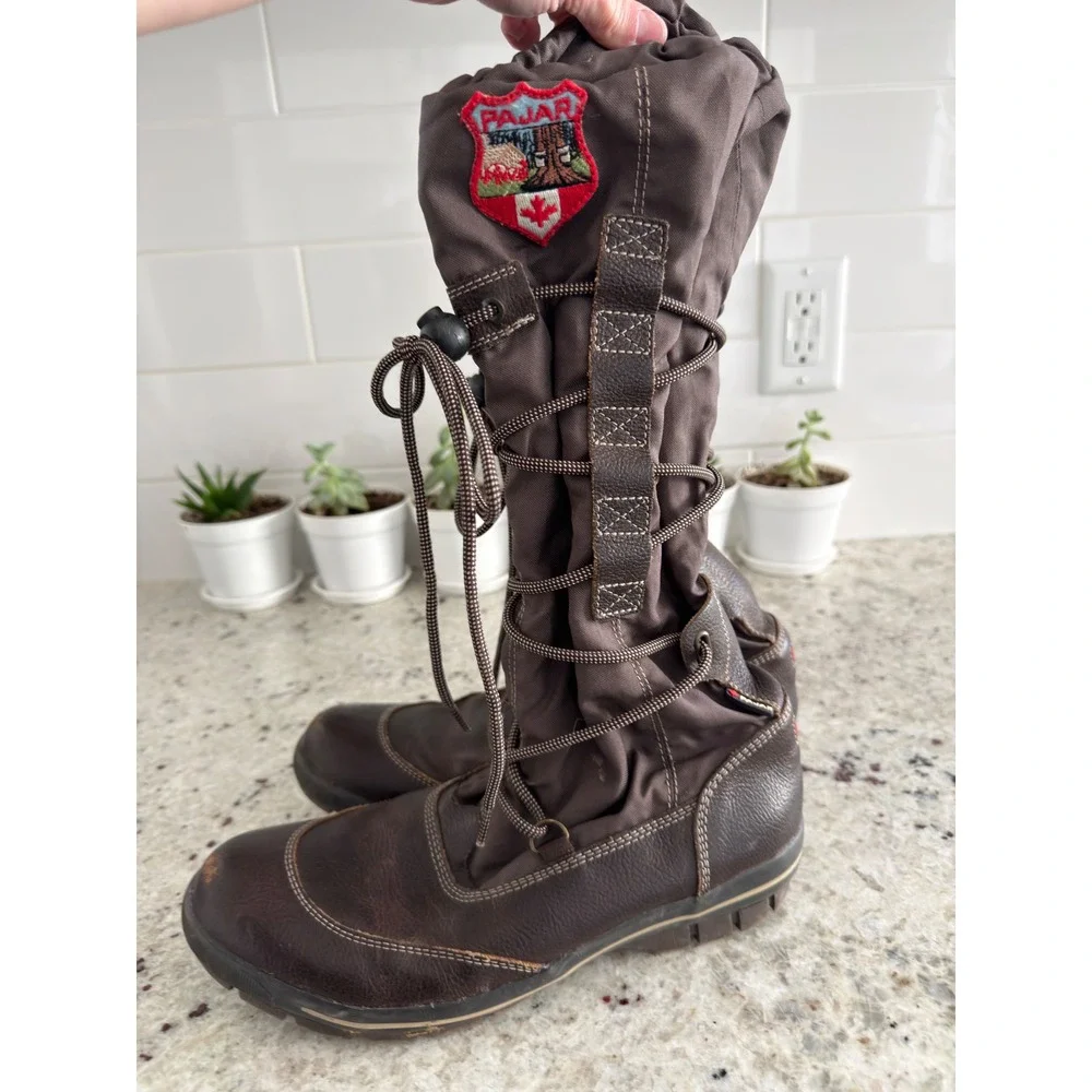 Pajar Canada Tall Brown Winter Boots Size 9–9.5‎ (EU 40)